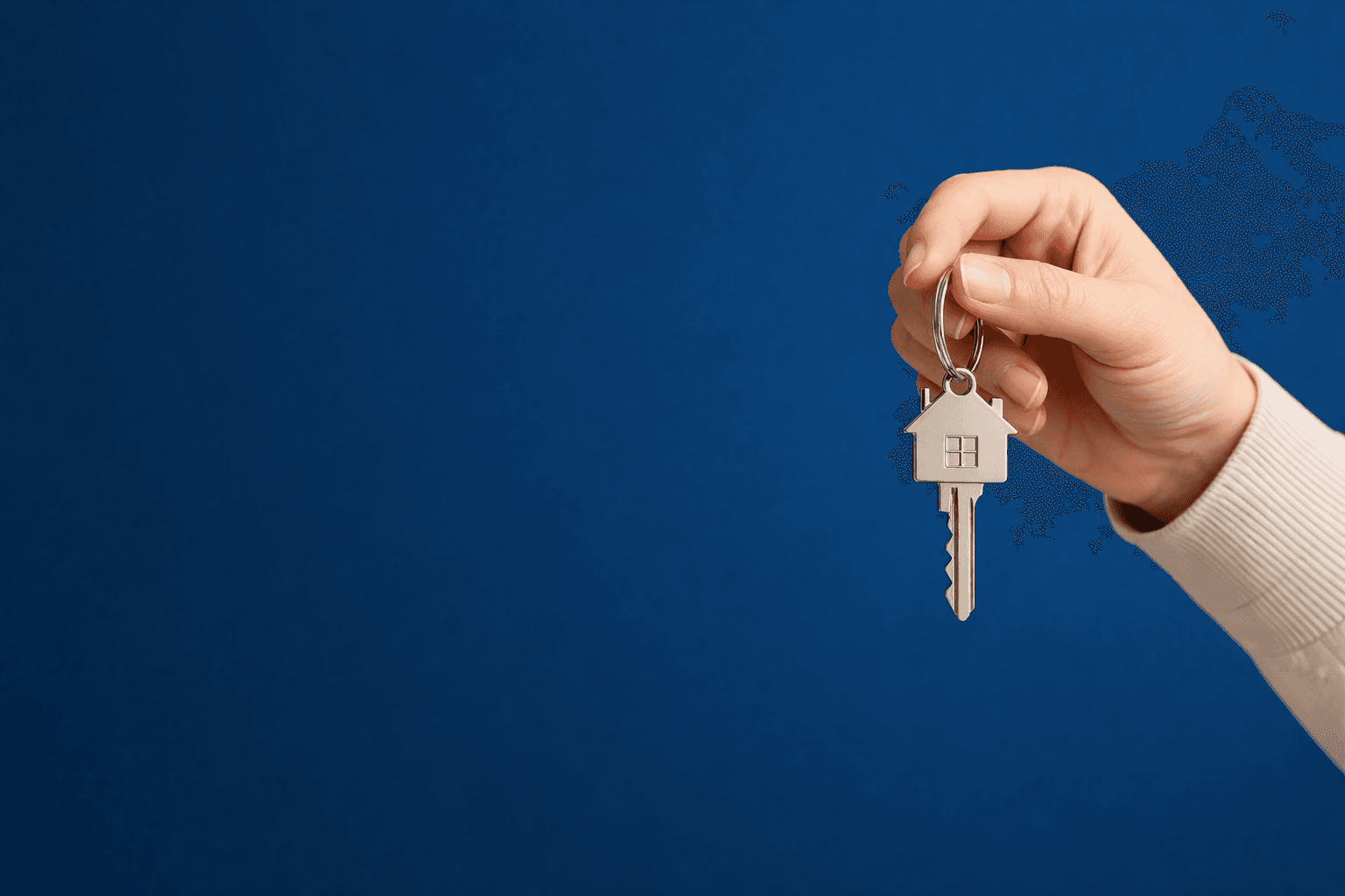 Hand holding key